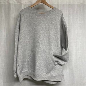 Danskin grey crew sweatshirt with pocket, size XXL